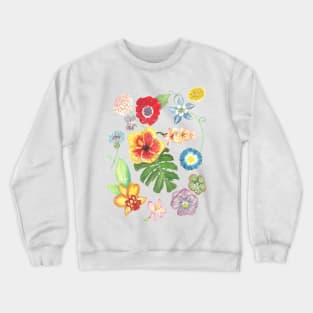 Mosaic of flowers Crewneck Sweatshirt